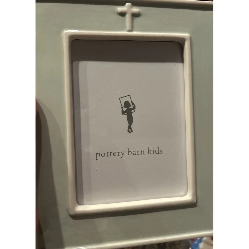Pottery Barn Kids Ceramic Cross Frame (7